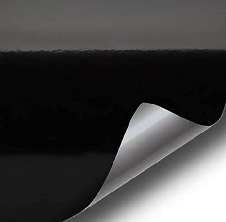 VViViD Gloss Black Vinyl Wrap Adhesive Film Air-Release Decal Roll (6ft x 5ft)